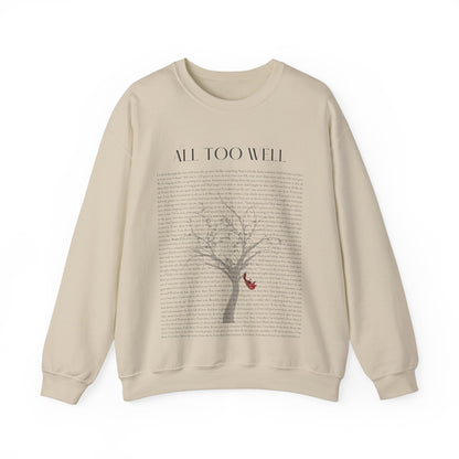 All Too Well Lyric Sweatshirt, R.E.D Album, All Too Well 10 Minute Version, All Too Well Tree With Red Scarf, ATW Lyrics, Taylor Sweatshirt