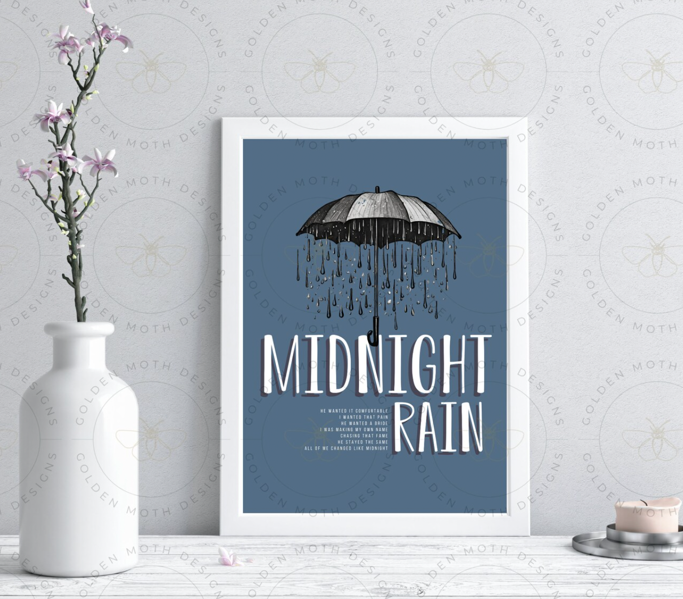 Midnight Rain Artwork, Midnights Album Lyric Artwork, Taylor Artwork, Taylor Mech, Taylor Gift, Digital Download