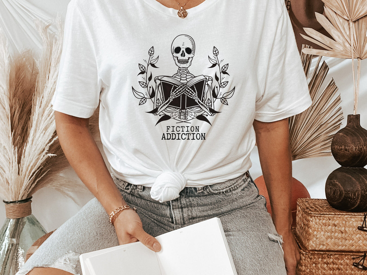 Fiction Addiction Shirt -White