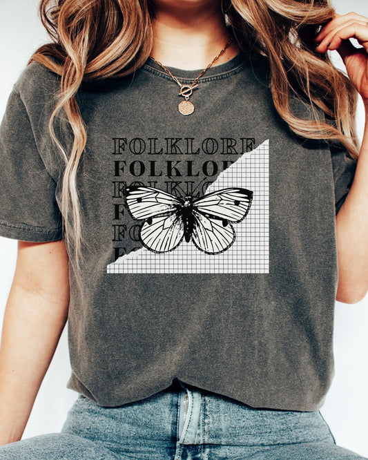 Folklore Lyric Butterfly Shirt