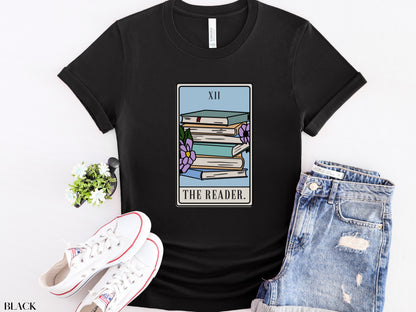 Reader Shirt, Author Shirt, The Reader Tarot Card, Gift for Reader, Writing Shirt, Tarot Card Shirt, Book Lover Shirt, Bookish, TBR, Books