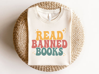 Read Banned Books Shirt, Book Lover Tee, Literary TShirt, Social Justice Gift, Equality T-Shirt, Bookish Shirt, Reading Top, Librarian Shirt