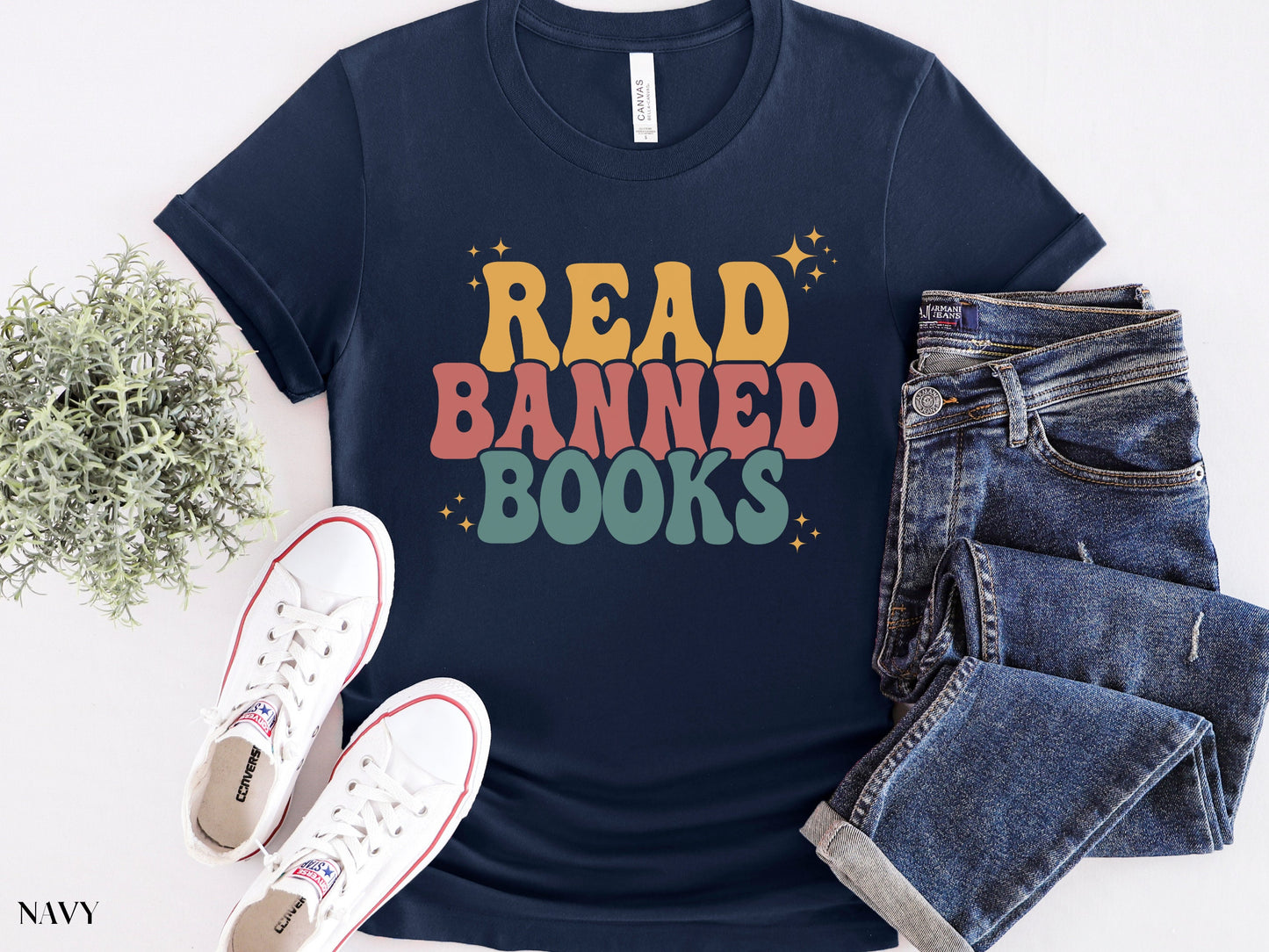 Read Banned Books Shirt, Book Lover Tee, Literary TShirt, Social Justice Gift, Equality T-Shirt, Bookish Shirt, Reading Top, Librarian Shirt