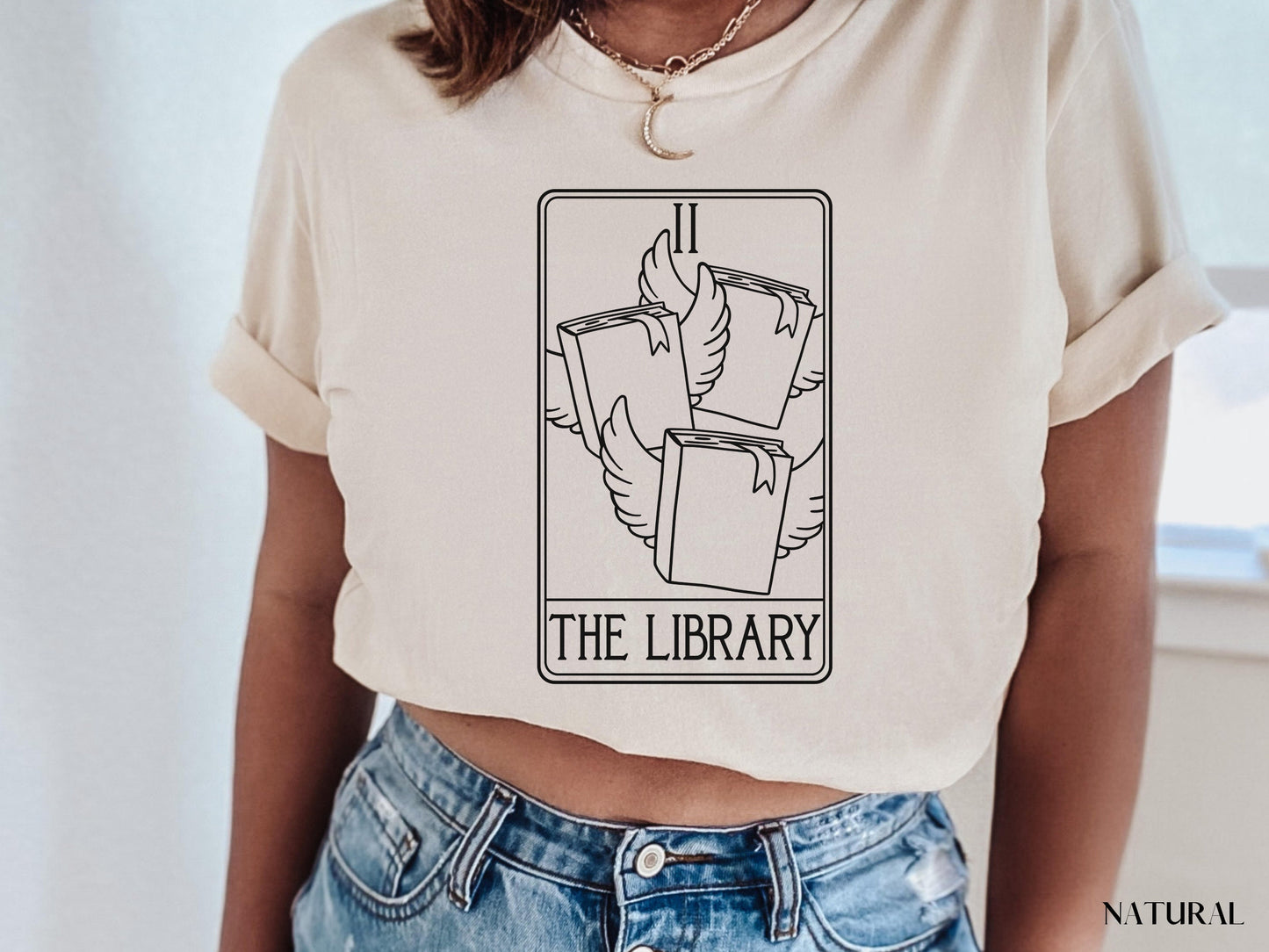 Library Shirt, Author Shirt, The Library Tarot Card, Gift for Librarian, Writing Shirt, Tarot Card Shirt, Book Lover Shirt, Librarian Shirt