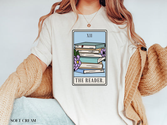 Reader Shirt, Author Shirt, The Reader Tarot Card, Gift for Reader, Writing Shirt, Tarot Card Shirt, Book Lover Shirt, Bookish, TBR, Books