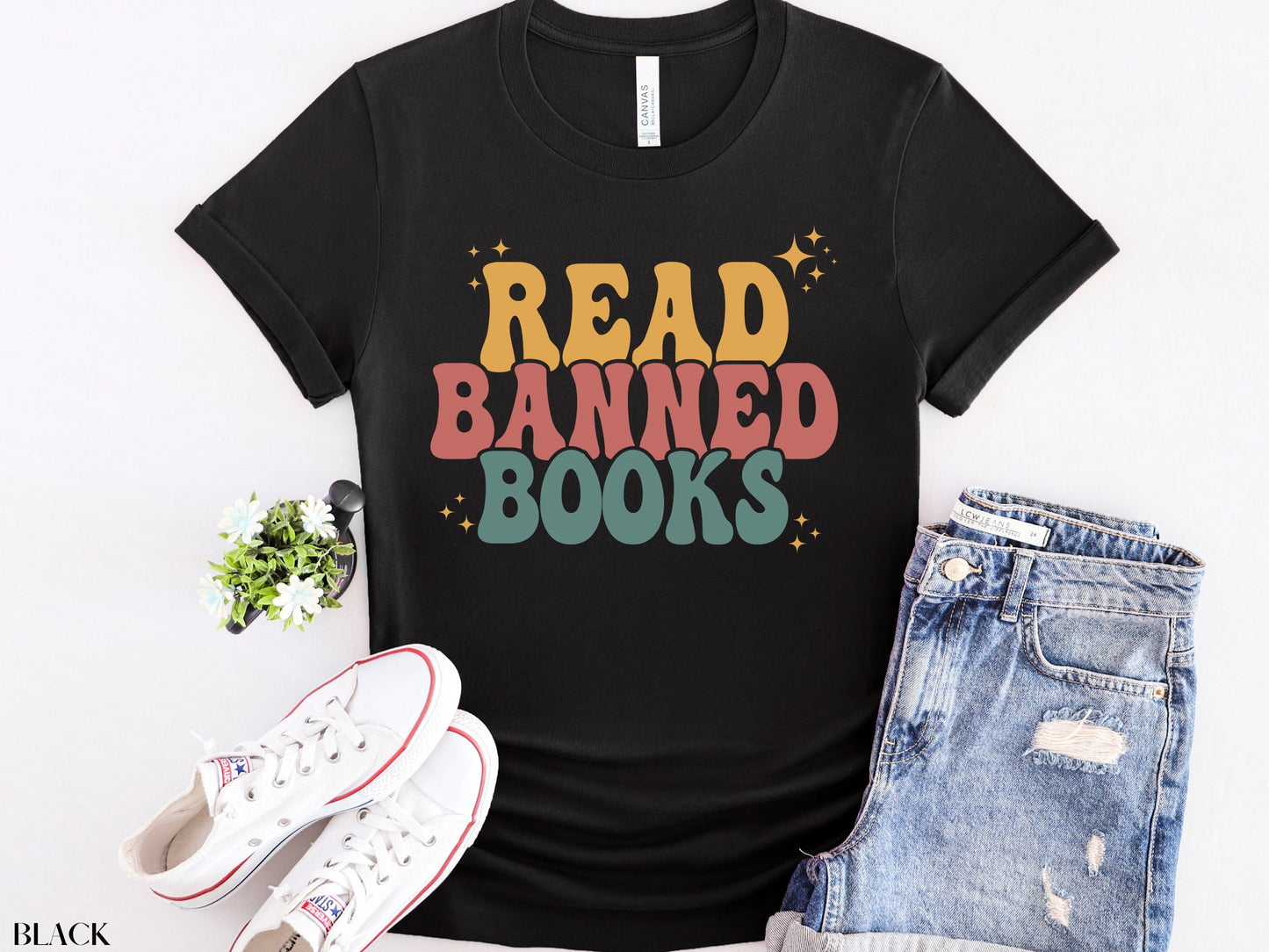 Read Banned Books Shirt, Book Lover Tee, Literary TShirt, Social Justice Gift, Equality T-Shirt, Bookish Shirt, Reading Top, Librarian Shirt