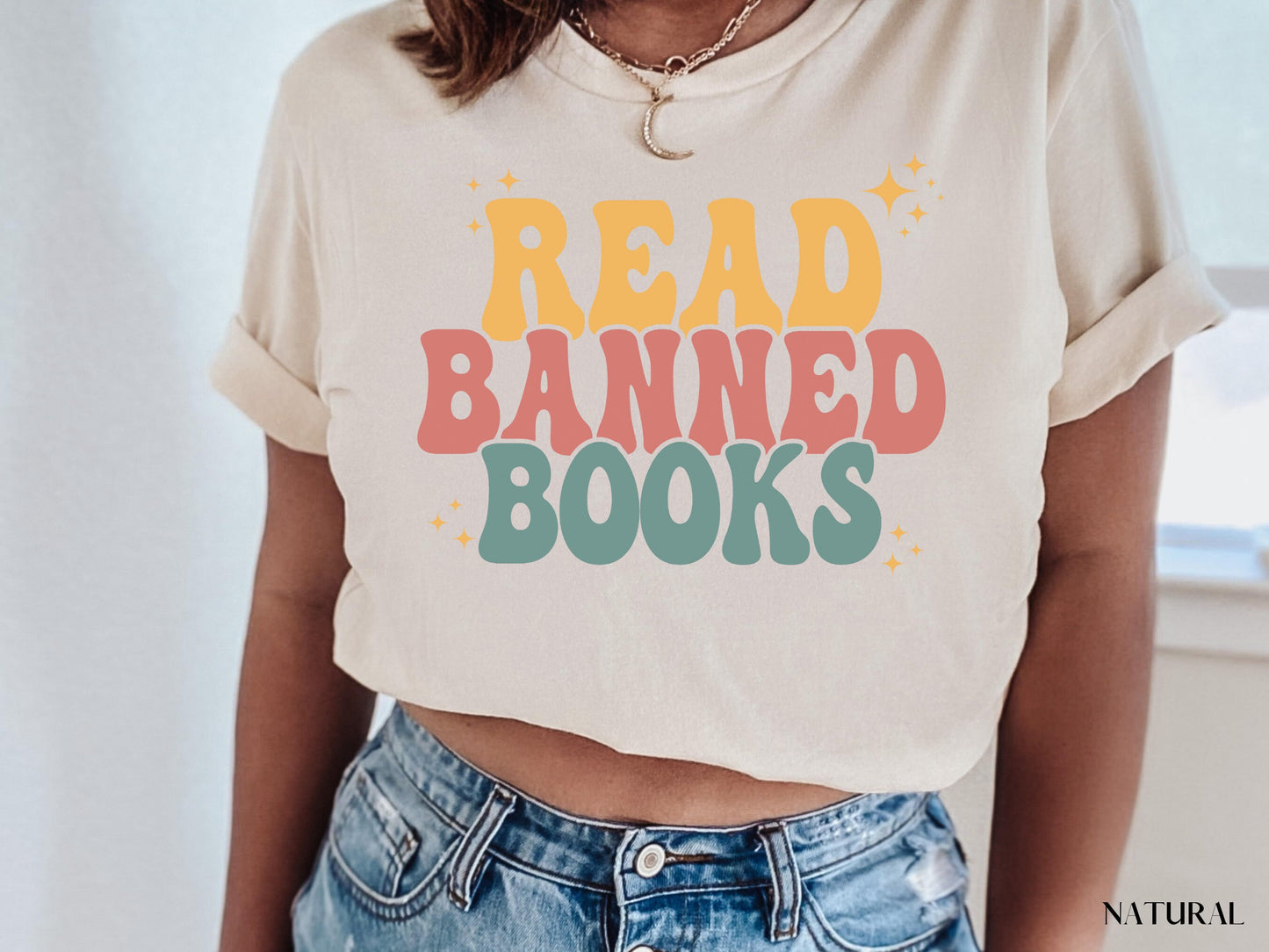 Read Banned Books Shirt, Book Lover Tee, Literary TShirt, Social Justice Gift, Equality T-Shirt, Bookish Shirt, Reading Top, Librarian Shirt