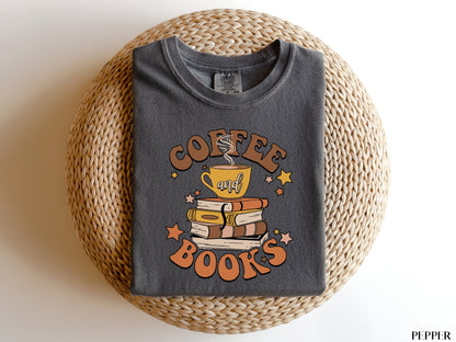 Coffee and Books Shirt - Comfort Colors