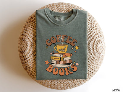 Coffee and Books Shirt - Comfort Colors