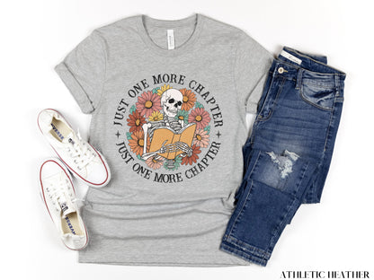 Just One More Chapter Skeleton Shirt