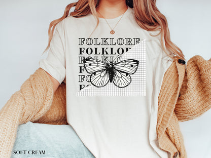 Folklore Lyric Butterfly Shirt