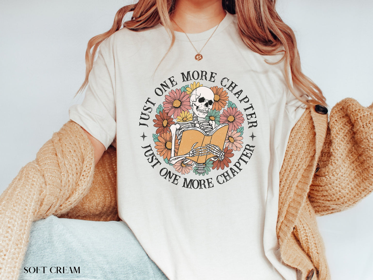 Just One More Chapter Skeleton Shirt