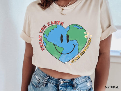 Treat The Earth With Kindness Shirt, Earth Day Shirt, Earth Awareness Shirt, Earth Day, Save The Planet, Environmental Shirt, Climate Change