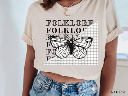 Folklore Lyric Butterfly Shirt