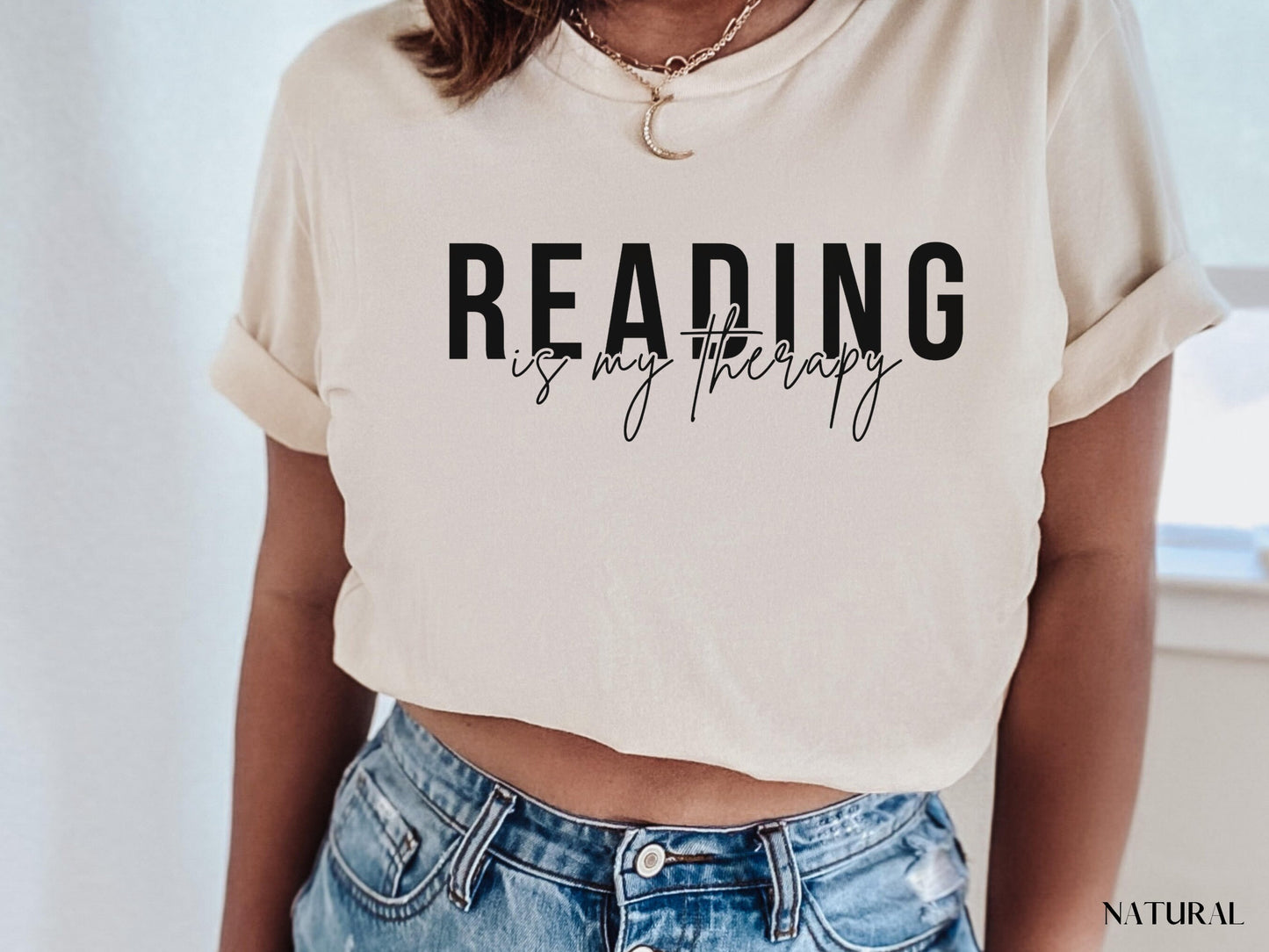 Reading Is My Therapy Shirt, Book Lover Gift, Reading Shirt, Book Lover Tee, Book Lover, Reading, Librarian Shirt, Books, Bookish, Book Tee