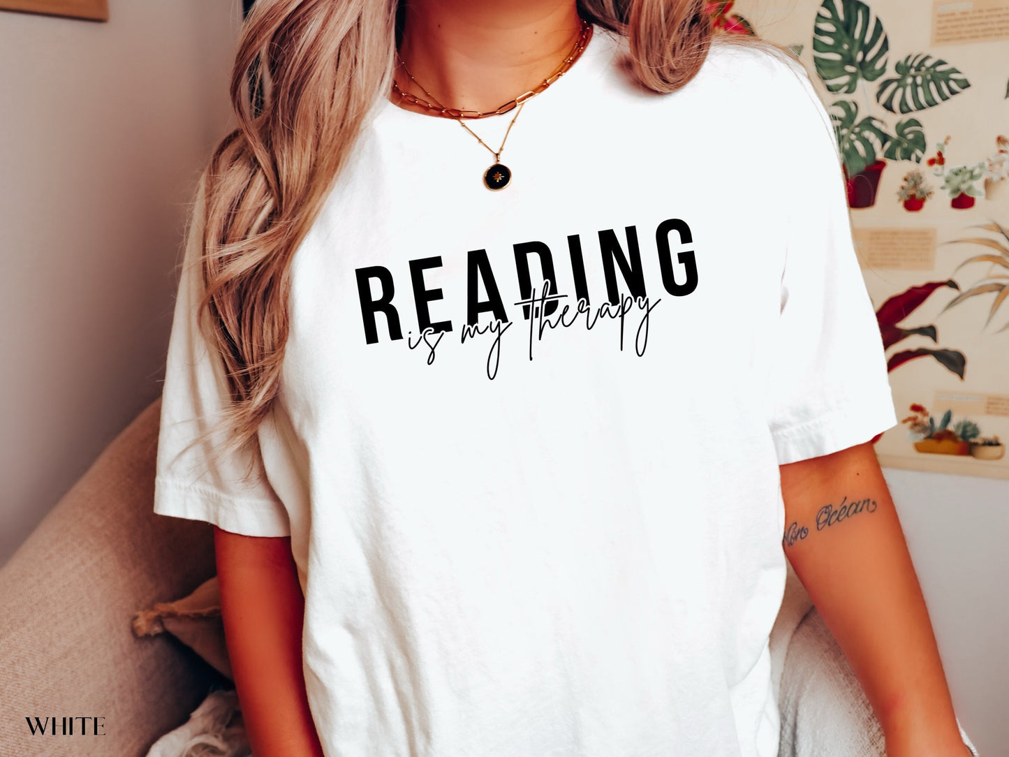 Reading Is My Therapy Shirt, Book Lover Gift, Reading Shirt, Book Lover Tee, Book Lover, Reading, Librarian Shirt, Books, Bookish, Book Tee