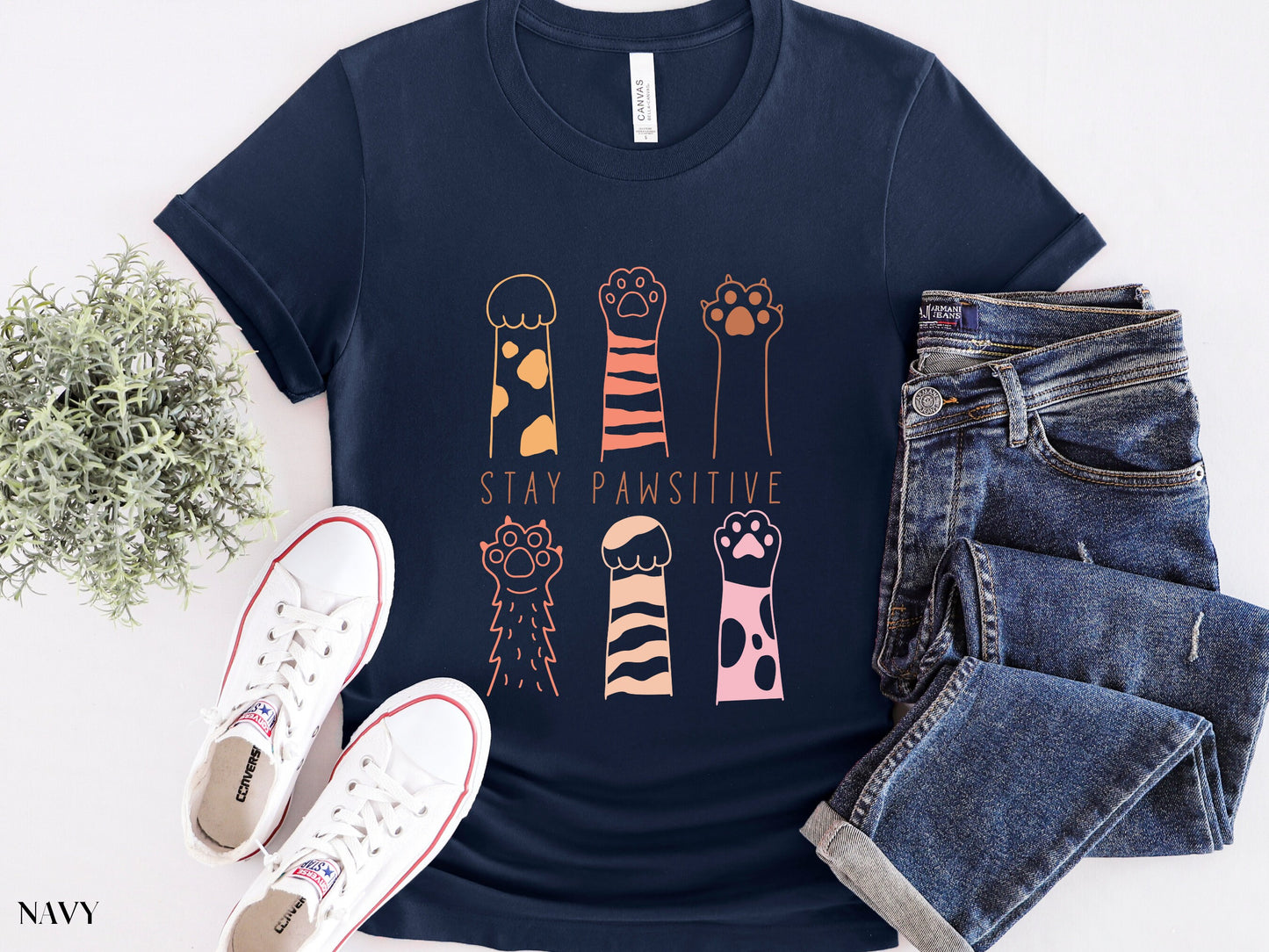 Stay Pawsitive Shirt, Cat Mom Shirt, Cat Shirt, Cat Mom, Cat Lover Shirt, Cat Lover Gift, Crazy Cat Lady, Cat Mom Gifts, Cat Lady, Funny Cat