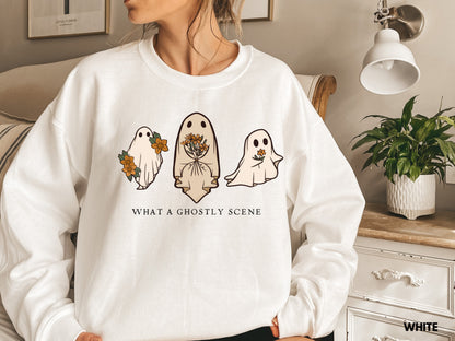 What A Ghostly Scene Sweatshirt